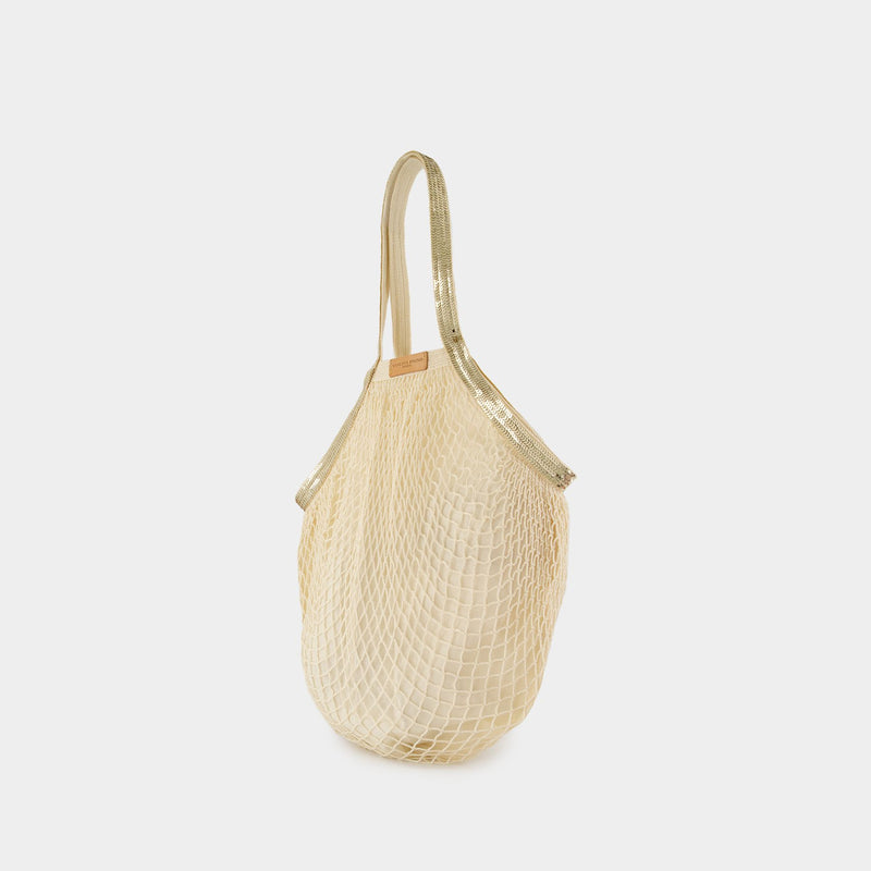 Sac Porté Épaule Filet - Vanessa Bruno - Coton - Beige