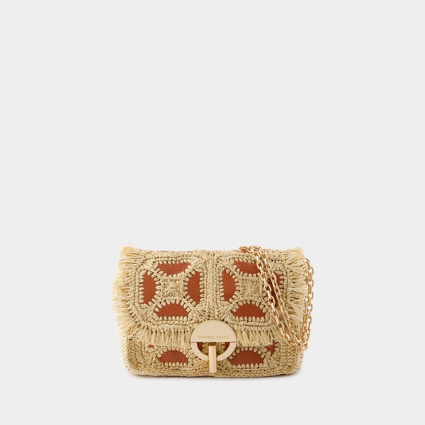 Sac À Bandoulière Moon - Vanessa Bruno - Raphia - Marron