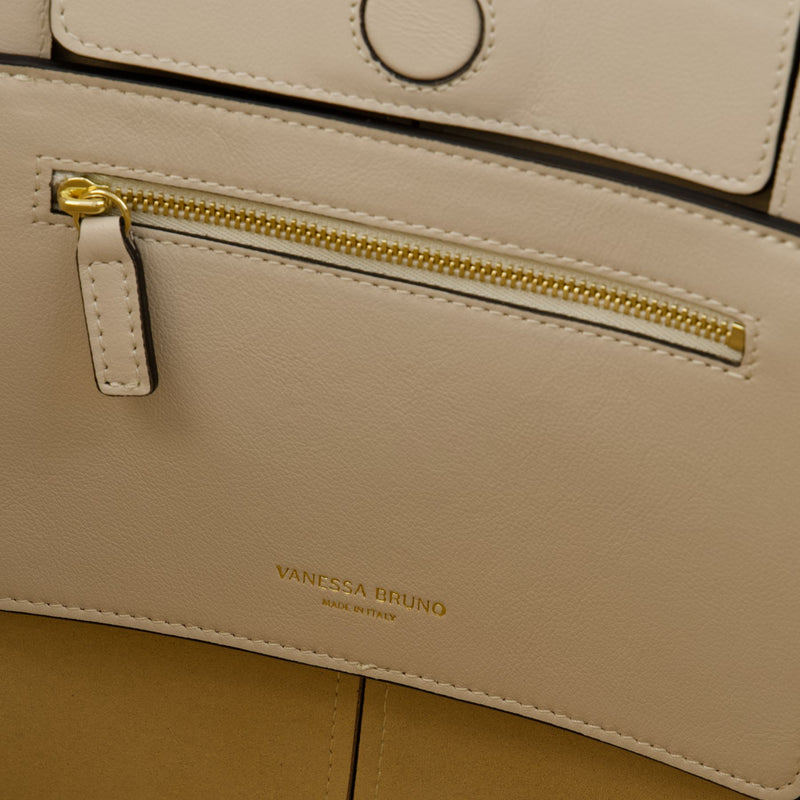 Cabas Tote Pm - Vanessa Bruno - Cuir - Blanc