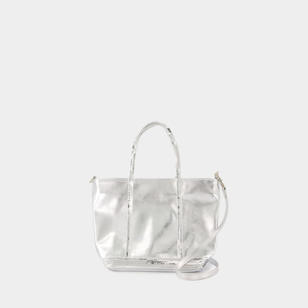 Shopper Cabas S - Vanessa Bruno - Cuir - Argenté