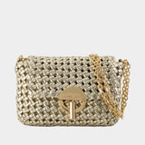 Sac Porté Épaule Moon Moyen - Vanessa Bruno - Cuir végétal - Doré