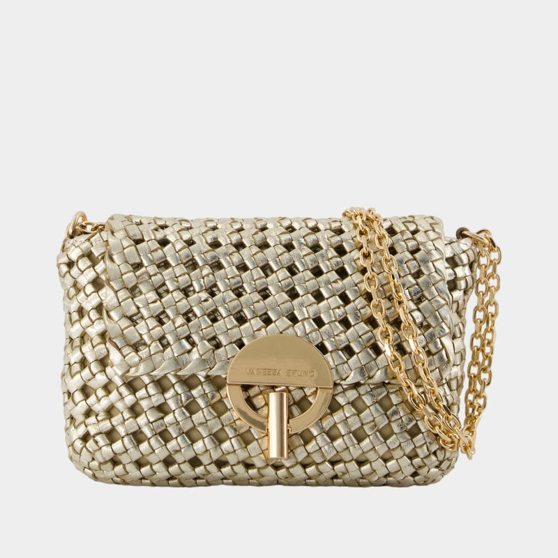 Sac Porté Épaule Moon Moyen - Vanessa Bruno - Cuir végétal - Doré