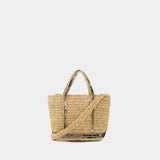 Sac À Bandoulière Xs - Vanessa Bruno - Raphia - Kaki