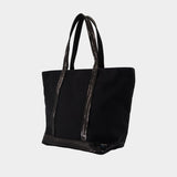 Cabas M Zippe - Vanessa Bruno - Coton - Noir