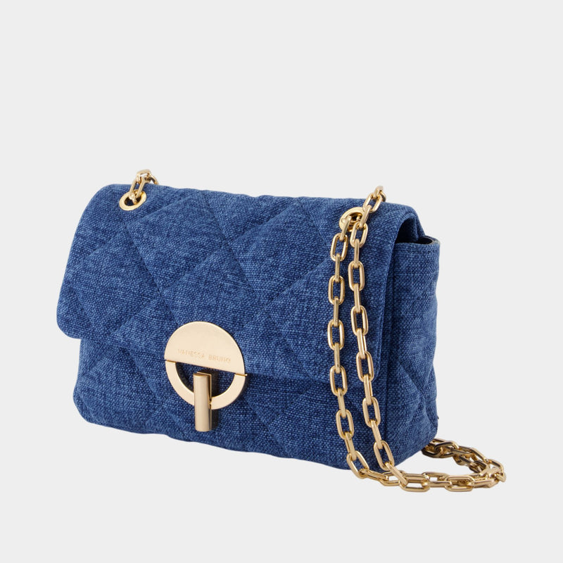 Sac À Bandoulière Moon Moyen - Vanessa Bruno - Lin - Bleu