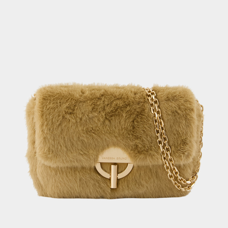 Sac Porté Épaule Moon Moyen - Vanessa Bruno - Synthétique - Beige