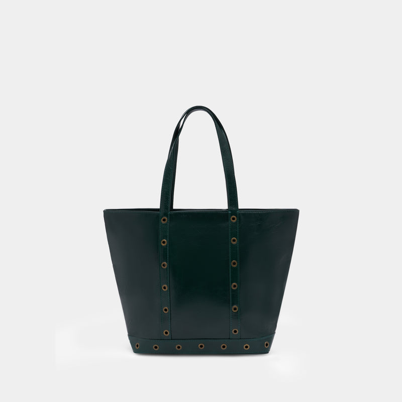 Cabas M Zippe - Vanessa Bruno - Cuir - Vert