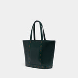 Cabas M Zippe - Vanessa Bruno - Cuir - Vert