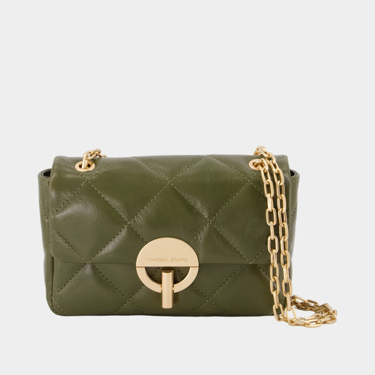 Sac À Bandoulière Moon Moyen - Vanessa Bruno - Cuir - Vert