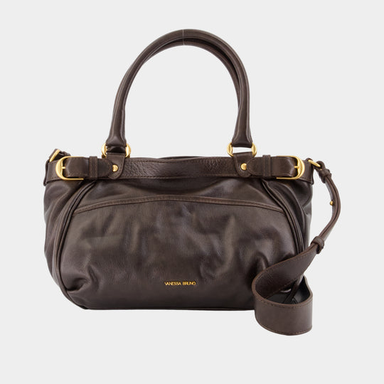 Sac À Main Lune 24h - Vanessa Bruno - Cuir - Marron