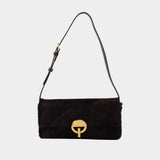 Sac À Bandoulière Moon Baguette - Vanessa Bruno - Cuir - Noir
