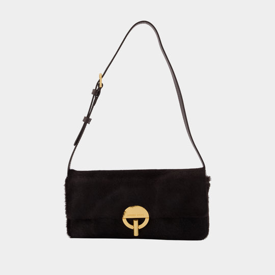 Sac À Bandoulière Moon Baguette - Vanessa Bruno - Cuir - Noir