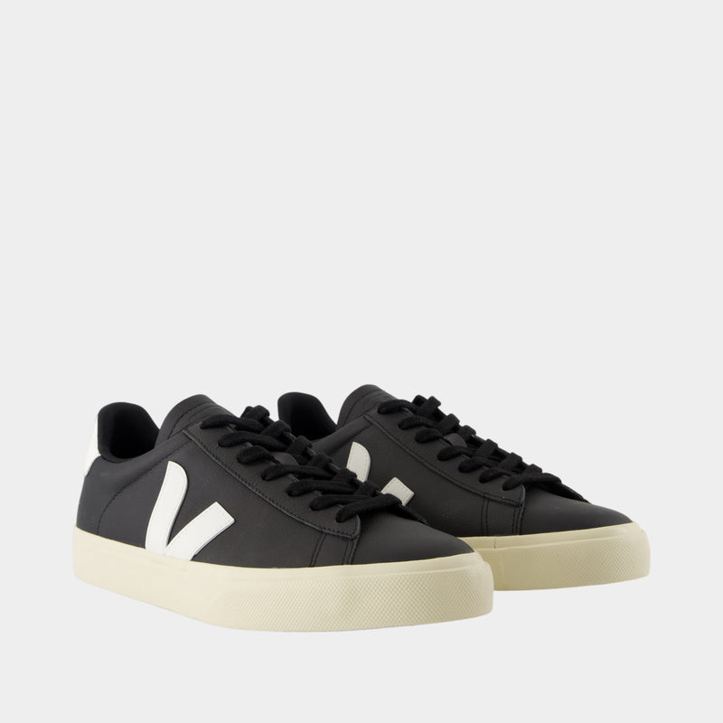 Sneakers Campo en Cuir Chromefree Noir et Blanc