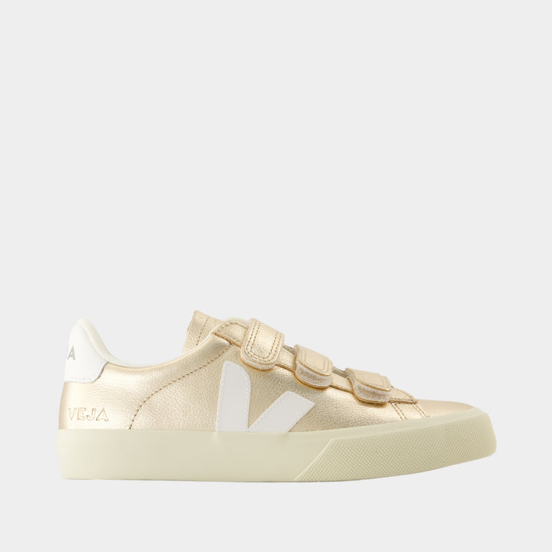 Sneakers Recife Logo - Veja - Cuir - Doré