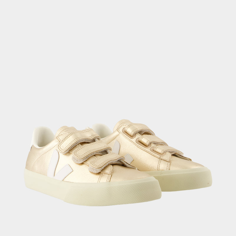 Sneakers Recife Logo - Veja - Cuir - Doré