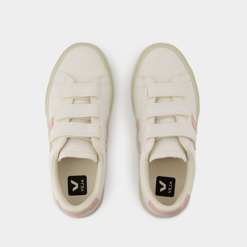 Sneakers Recife Logo - Veja - Cuir - Extra Blanc