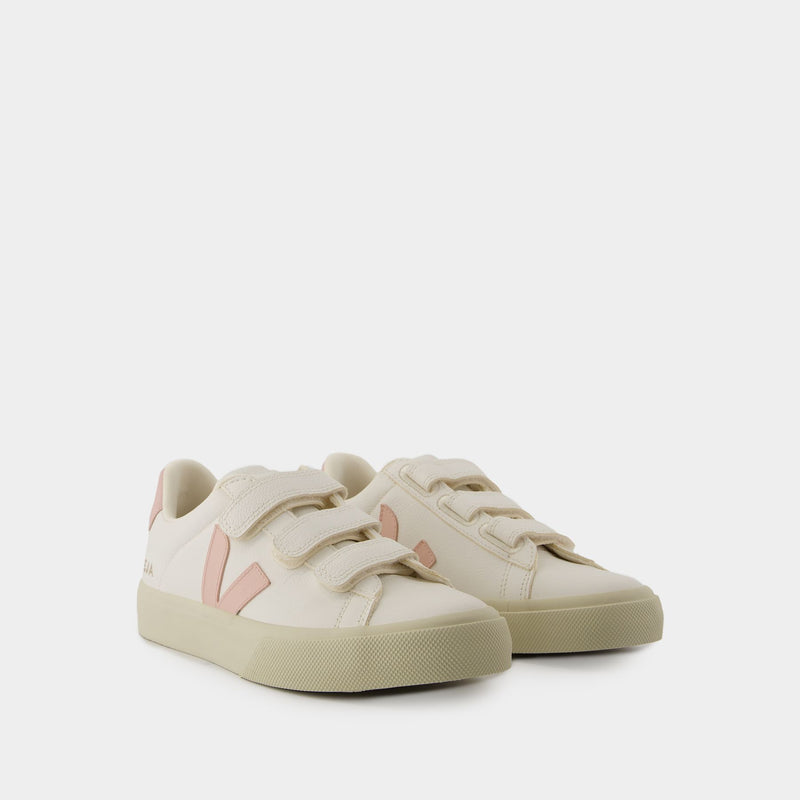 Sneakers Recife Logo - Veja - Cuir - Extra Blanc