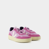 Sneakers V-90 - Veja - Cuir - Rose