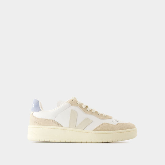 Sneakers V-90 - Veja - Cuir - Extra Blanc