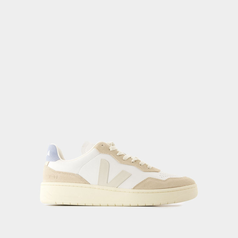 Sneakers V-90 - Veja - Cuir - Blanc