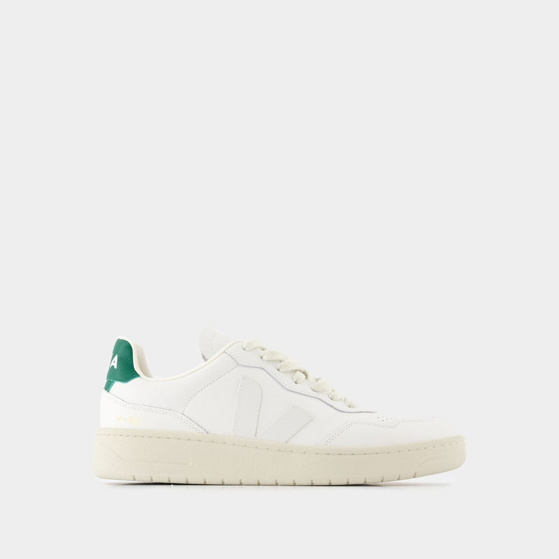 Sneakers V-90 - Veja - Cuir - Blanc