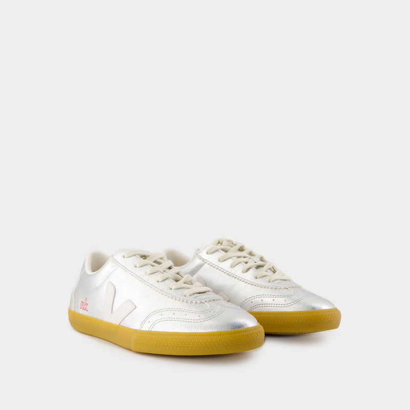 Sneakers Volley - Veja x NK - Cuir - Argenté