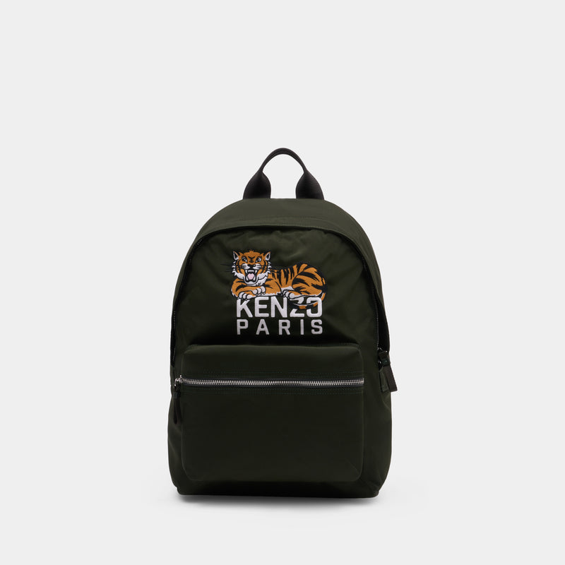 Sac À Dos - Kenzo - Synthétique - Kaki