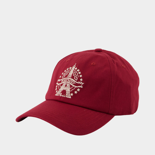 Casquette - Kenzo - Coton - Bordeaux