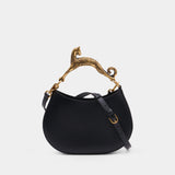 Sac À Main Cat Handle - Lanvin - Cuir - Noir