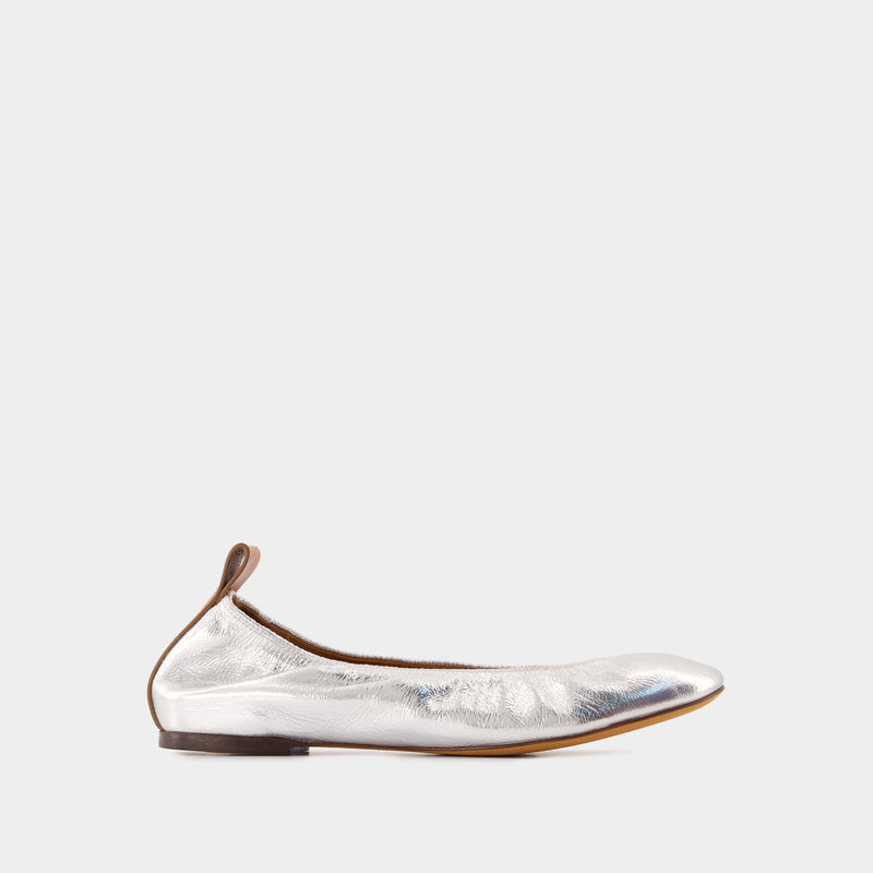 Ballerines - Lanvin - Cuir - Argenté