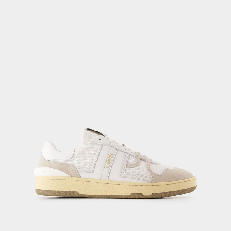 Sneakers Clay - Lanvin - Cuir - Blanc