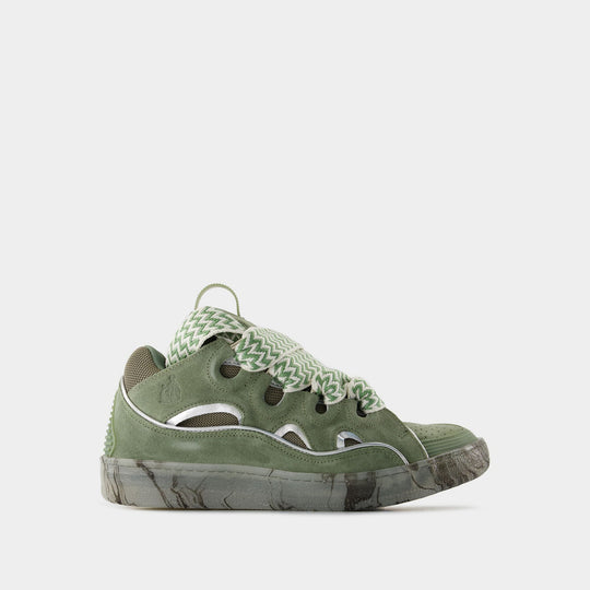 Sneakers Curb - Lanvin - Synthétique - Vert/Argenté