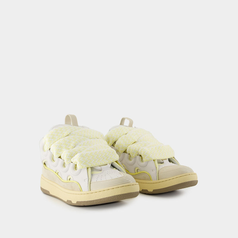 Sneakers Curb - Lanvin - Cuir - Blanc