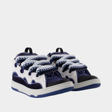 Sneakers Curb - Lanvin - Synthétique - Noir/Bleu