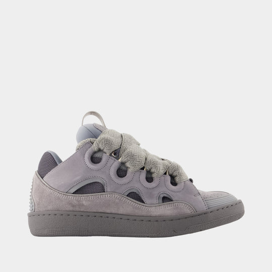 Sneakers Curb Monocolor - Lanvin - Cuir - Gris