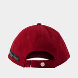 Casquette Etiquette - Lanvin - Coton - Rouge