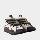 Sneakers Curb Bicolor - Lanvin - Cuir - Blanc
