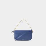 Pochette Grace Chaine - A.P.C. - Cuir - Bleu