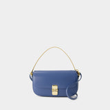 Pochette Grace Chaine - A.P.C. - Cuir - Bleu