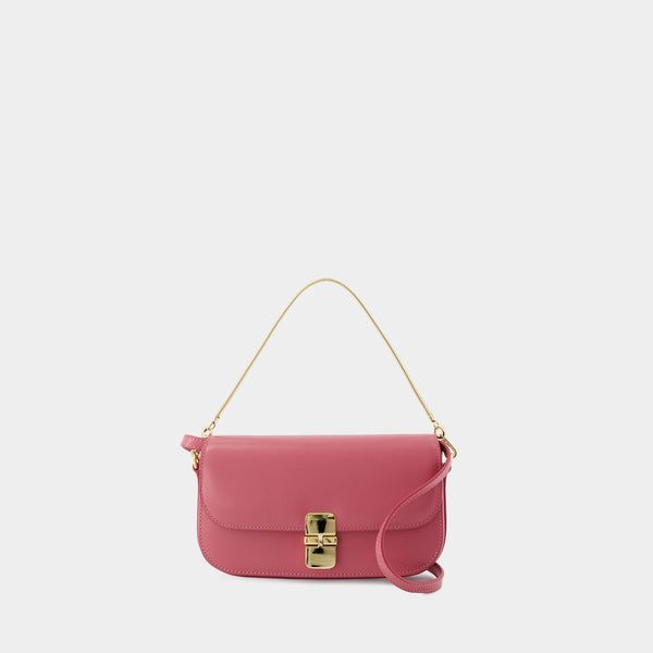 Sac À Bandoulière Grace Chaine - A.P.C. - Cuir - Rose