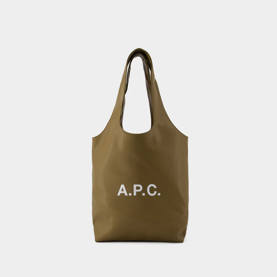 Tote Bag Ninon Small - A.P.C. - Cuir Synthétique - Kaki