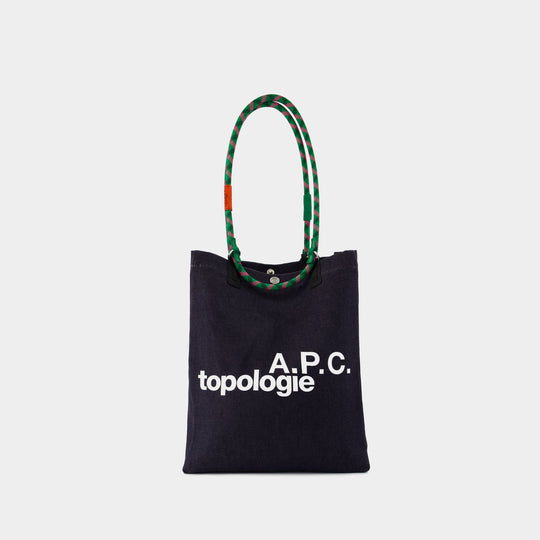 Tote Bag Topologie - A.P.C. - Coton - Vert