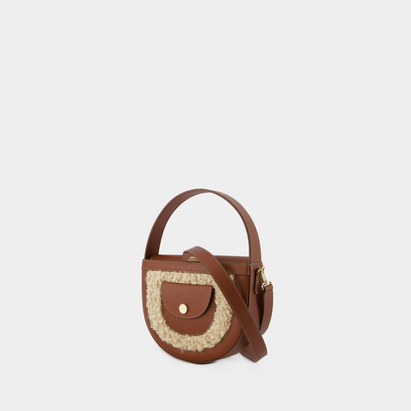 Sac À Bandoulière Pocket Small - A.P.C. - Synthétique - Noisette