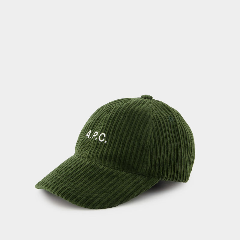 Casquette Charlie - A.P.C. - Coton - Vert