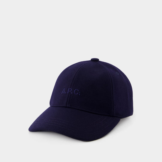 Casquette Charlie - A.P.C. - Laine - Bleu