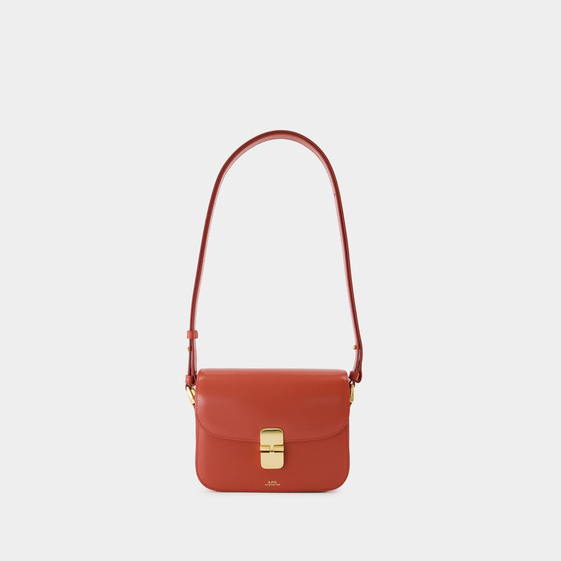 Sac À Bandoulière Grace Small - A.P.C. - Cuir - Rouge