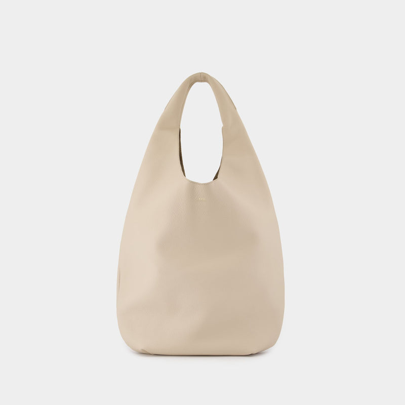 Sac Porté Épaule Le Neige - A.P.C. - Cuir - Beige