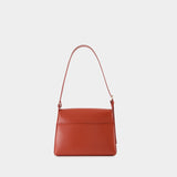 Sac Porté Épaule Virginie Flap - A.P.C. - Cuir - Rouge