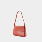 Sac Porté Épaule Virginie Flap - A.P.C. - Cuir - Rouge