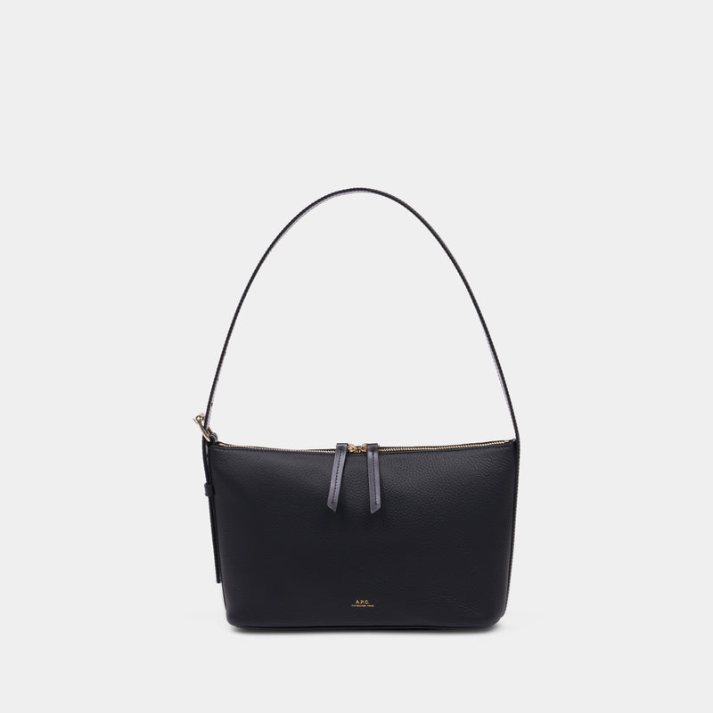 Sac Porté Épaule Vera - A.P.C. - Cuir - Noir